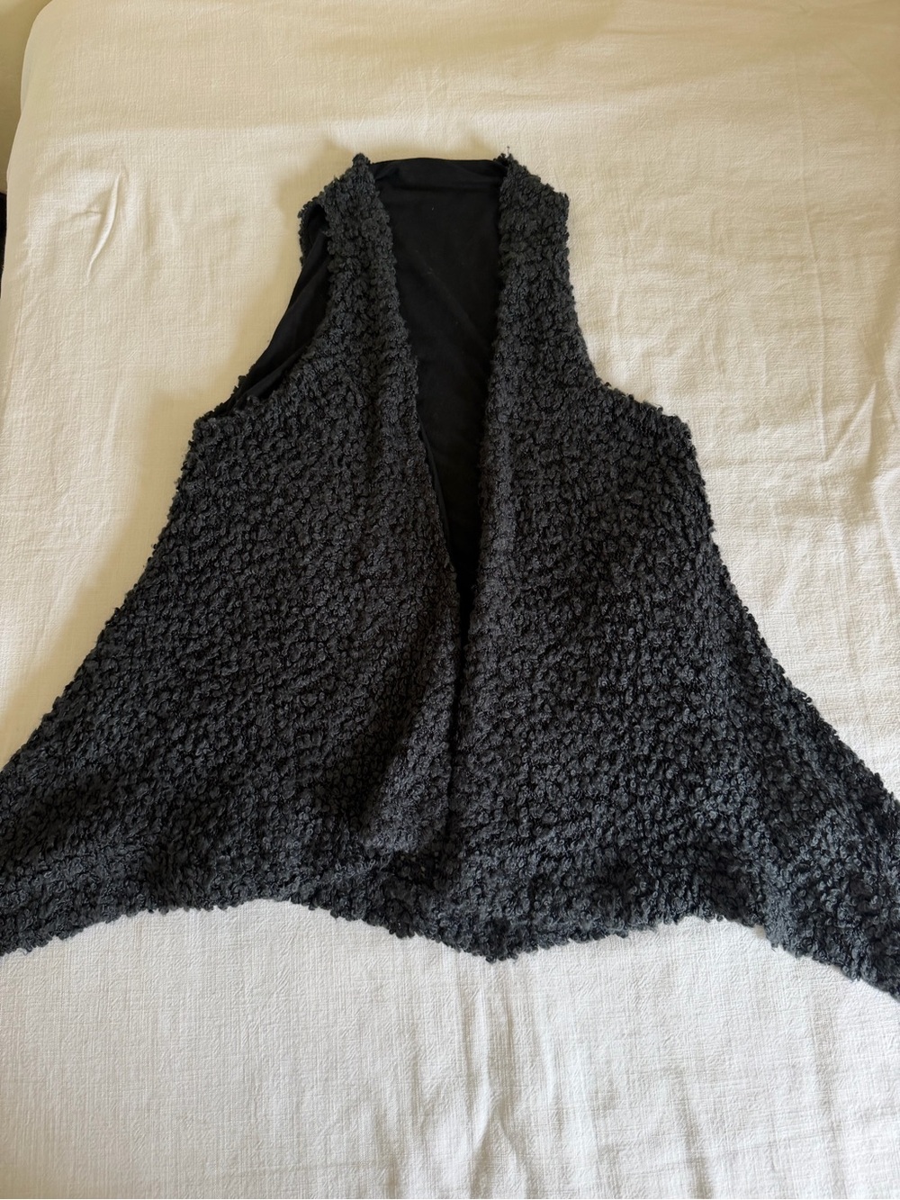 BCBGeneration After Dark Lined Open-Front Sleeveless Vest